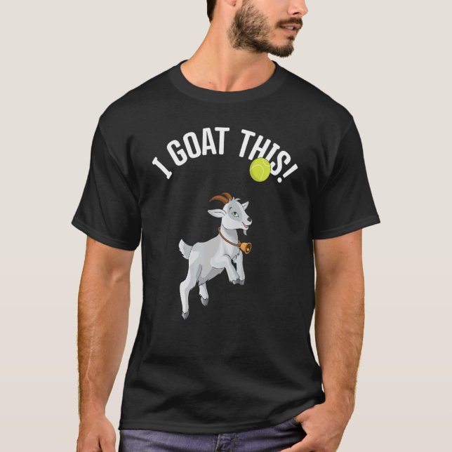 T-shirt Tennis I Chèvre Cette boule Chèvre & Tennis Joueur (Devant)