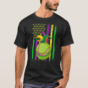 T-shirt Tennis Jester Casquette Drapeau rétro américain Ma