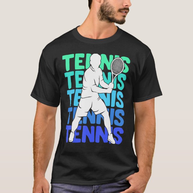 T-shirt Tennis Jeunes Hommes Garçons Enfants (Devant)