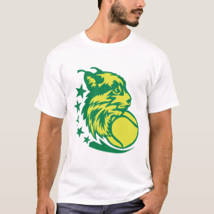 T-shirt tennis lynx logo sport balle club 2c8
