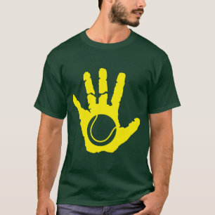T-shirt tennis main hand mano sport dessus over1