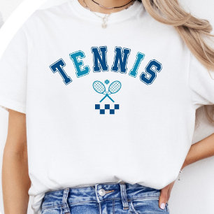 T-shirt Tennis Minimaliste Bleu Marine