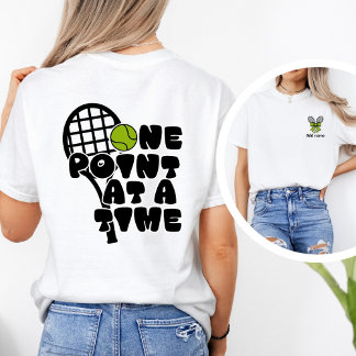 T-shirt Tennis personnalisé pour filles mignonnes avec nœu
