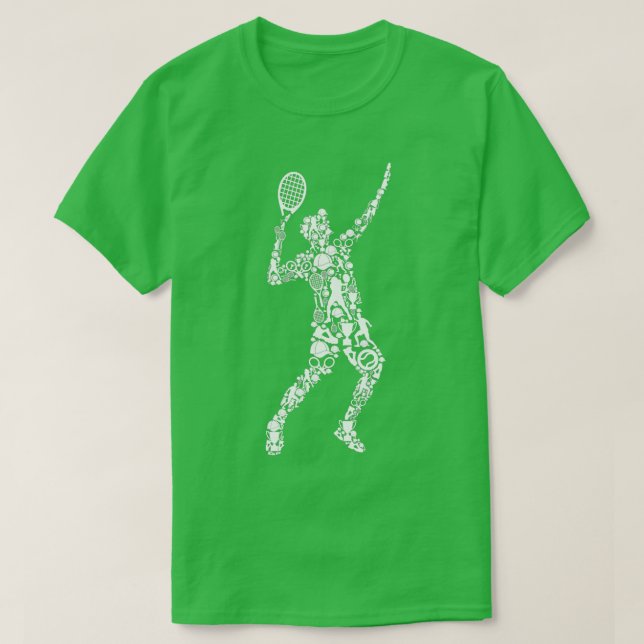 T-shirt Tennis Player Men Boys Youth Kids  (Design devant)