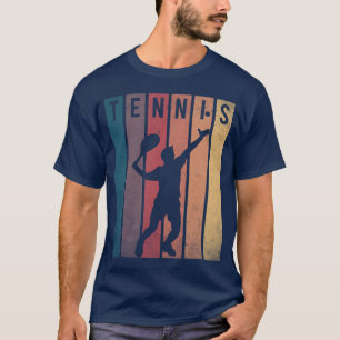 T-shirt Tennis Player Retro Sunset