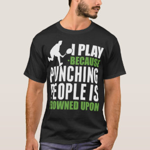 T-shirt Tennis Puning Personnes Tennis Entraîneur Drôle bâ