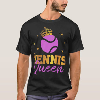 T-shirt Tennis Queen joueur de tennis sportive singe tendu