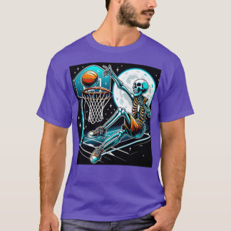 T-shirt Tennis Skeleton Drôle Halloween