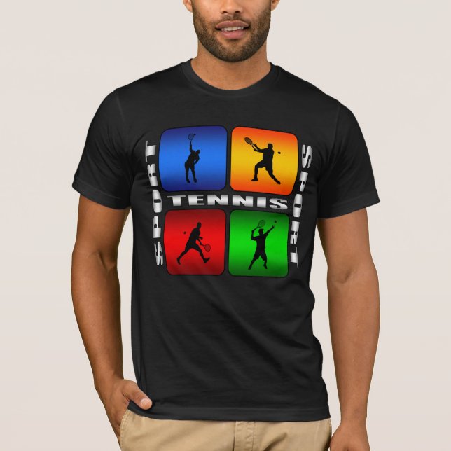 T-shirt Tennis spectaculaire (mâle) (Devant)