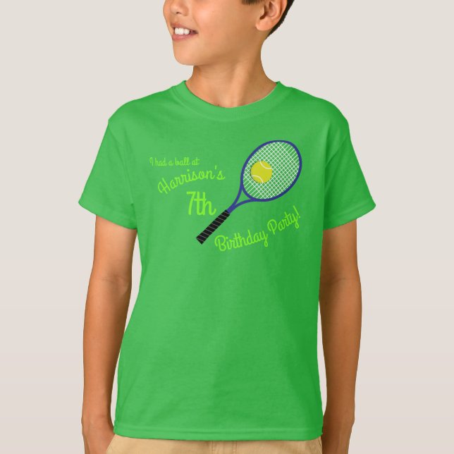 T-shirt Tennis Sports Anniversaire (Devant)