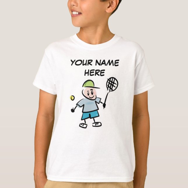 T-shirt Tennis Tennis pour enfant personnalisé (Devant)
