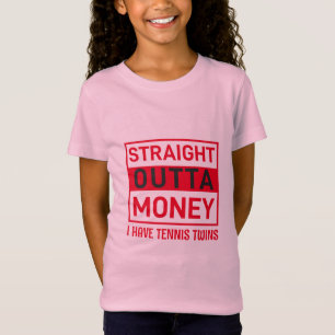 T-Shirt Tennis Twins Humour Tee
