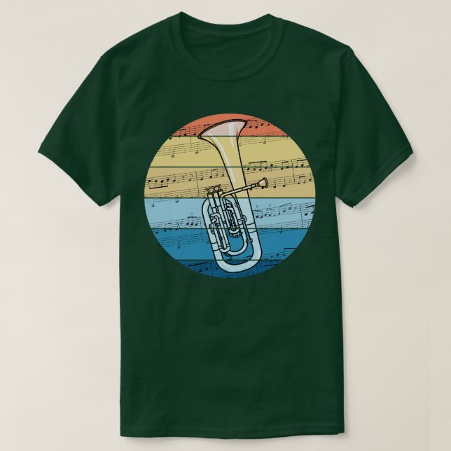 T-shirt Ténor Horn Music Notation Hornist Brass Musicien (Design devant)