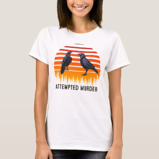T-shirt Tentative de meurtre Crows & Ravens Edgar Allen Po