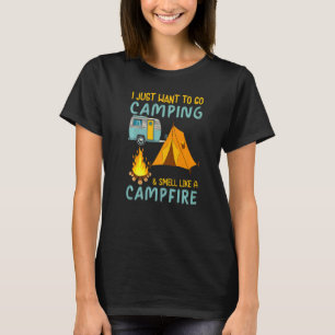 T-shirt Tente Camping Camping Extérieur Odeur De Camping