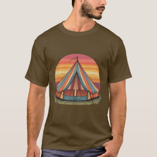 T-shirt Tente cirque Sunset Retro