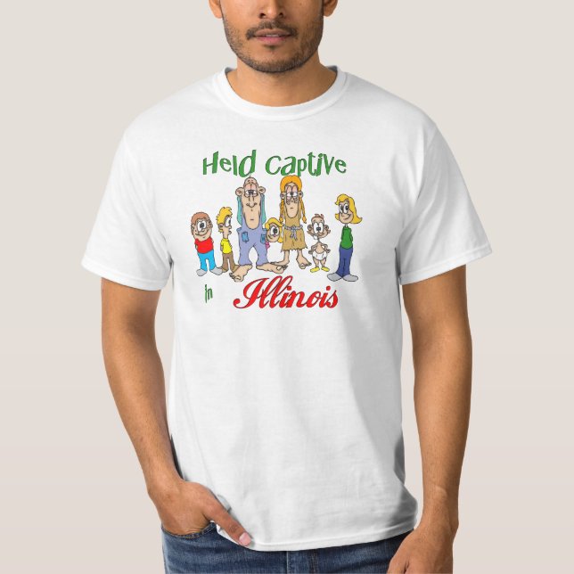 T-shirt Tenu captif en Illinois (Devant)