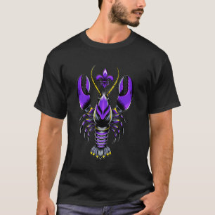 T-shirt Tenue de défilé de festival Violet Écrevisse et Fr