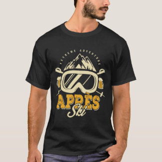 T-shirt Tenue de fête Après Ski, bière et boissons après l