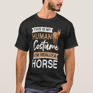 T-shirt Tenue de Halloween pour propriétaire de cheval de
