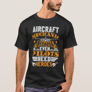 T-shirt Tenue de mécanicien d'aéronef Aviation d'avion
