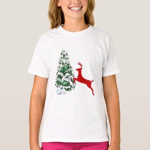 T-shirt Tenue de photo de Noël pour enfants   Chemise amus