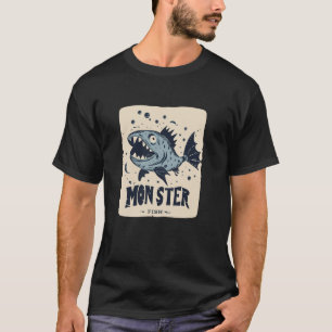T-shirt Tenue de poisson monstre amusant pour enfants cool