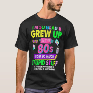T-shirt Tenue de rave pour femmes des années 80 et costume