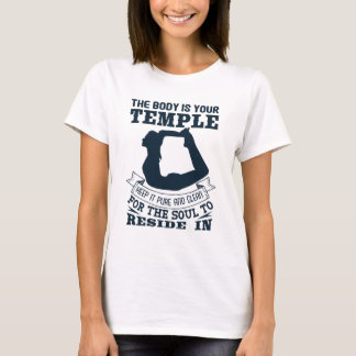 T-shirt Tenue de yoga spirituel avec citation motivante