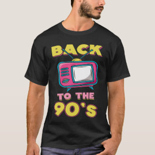 T-shirt Tenue des années 90 Retour à la télévision à tube 