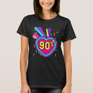 T-shirt Tenue des années 90 Soirée rétro Thème de fête dég