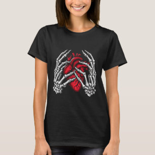 T-shirt Tenue des mains Coeur Halloween Costume Femmes Fil