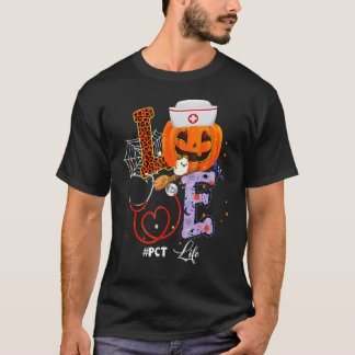 T-shirt Tenue d'infirmière citrouille PCT ambiance Hallowe