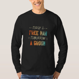 T-shirt Tenue pour homme demain Marié vintage pour enterr