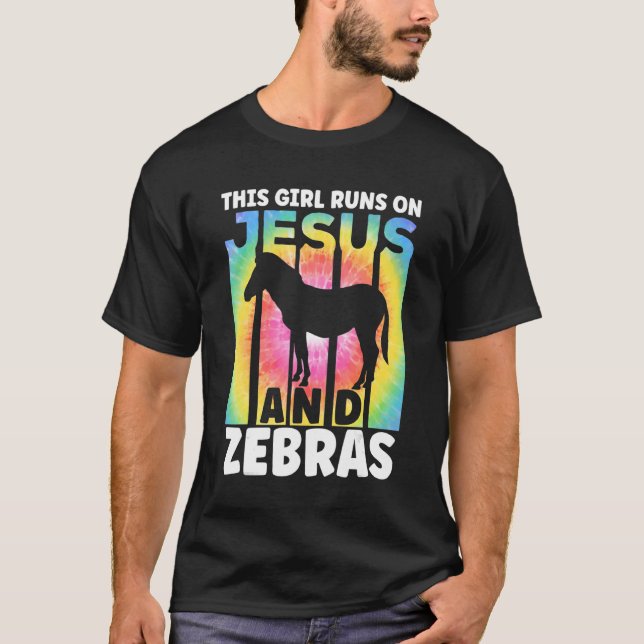 T-shirt Tenue Zebra pour les amantes Zebra pour les filles (Devant)