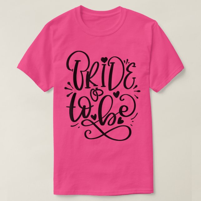 T-shirt Tenues de cortège de mariée, enterrement de vie de (Design devant)