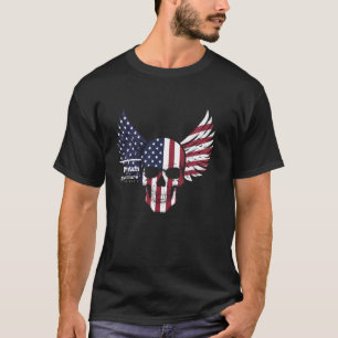 T-shirt Tenues de rêves de vêtements Drapeau américain Vin