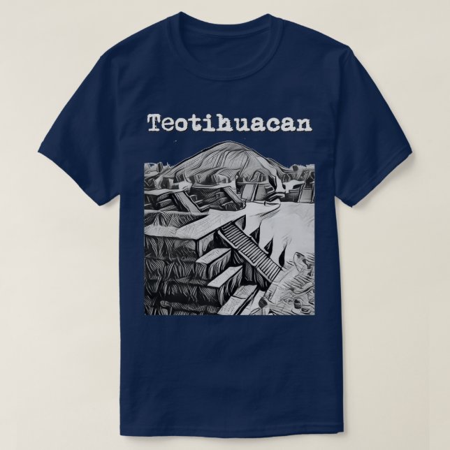 T-shirt Teotihuacan Mexique (Design devant)