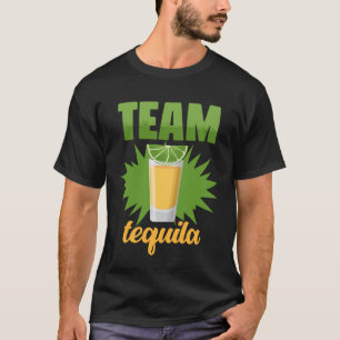 T-shirt Tequila avec costume de groupe de sel de chaux ver