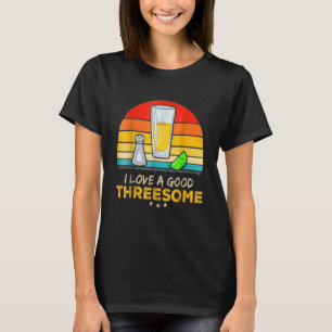 T-shirt Téquila J'aime bien un bon plan à trois de boisson