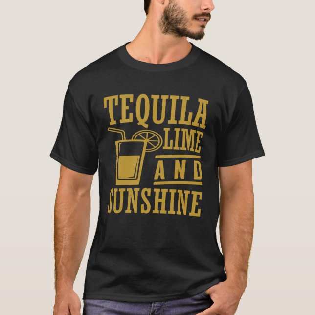 T-shirt Tequila Lime And Sunshine Cinco De Mayo (Devant)