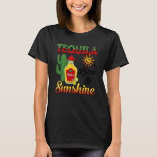 T-shirt Tequila Lime Et Sunshine Mexicaine Fiesta