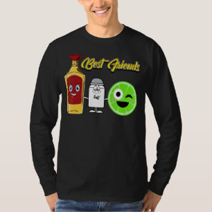 T-shirt Tequila Lime Salt Meilleur Ami Mexicain Boire À Ci