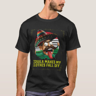 T-shirt Tequila Met Mes Vêtements Tomber Du Tequil Alcooli