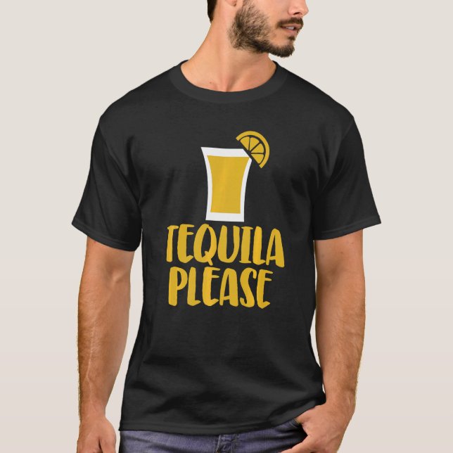 T-shirt Tequila Please Women Love Drink Cocktail (Devant)