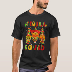 T-shirt Tequila Squad Cinco De Mayo Latin Gnome Mexicaine 