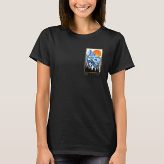 T-shirt terme de photographie graphique Effet de compressi