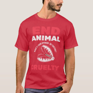 T-shirt Terminez la cruauté envers les animaux Préposés au