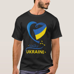 T-shirt Ternopil Ukraine National Drapeau Coeur Emblem Cre