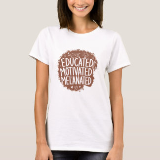 T-shirt Terracotta Brun Résumé histoire noire du mois